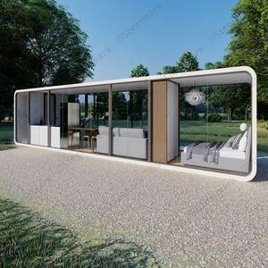 Роскошный крошечный контейнер для капсул 20 футов 40 футов, домашний сборный модульный офисный блок для яблочной кабины - Product Image 1