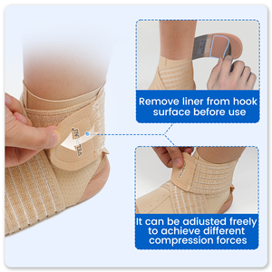 Lengan kompresi pergelangan kaki untuk <span class=keywords><strong>Achilles</strong></span>, <span class=keywords><strong>Tendinitis</strong></span> dan Plantar Fasciitis, penyangga pergelangan kaki dapat disesuaikan Universal untuk kedua kaki - Product Image 3