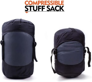 Sac de couchage respirant à double fermeture éclair, portable, pour le camping, chaud jusqu'à <span class=keywords><strong>0</strong></span> degré, avec sac de rangement, 400 fill power, <span class=keywords><strong>duvet</strong></span> d'oie - Product Image 6