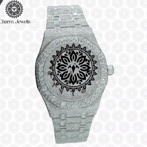 Montre en diamant de qualité supérieure pour homme, montre à quartz avec mouvement de haute précision, disponible à un bon prix - Product Image 2