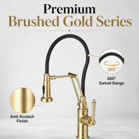 Robinet de cuisine multifonctionnel extractible avec poignée ergonomique intégrant des fonctions d'eau chaude et froide