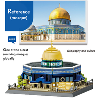 CAYI islamique dôme de la roche mosquée modèle bloc de construction ensemble Architecture repère bricolage Construction personnalisé briques jouet