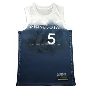 New Arrival Top Men's Minnesota City Edition 5 Anthony Edwards Grey White Embroidery Jersey