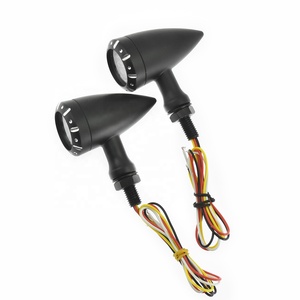 Clignotants LED pour moto, feux de freinage, feux clignotants, lampe indicatrice 12V pour Harley <span class=keywords><strong>Chopper</strong></span> Bobber Cafe Racer Dyna Softail - Product Image 4