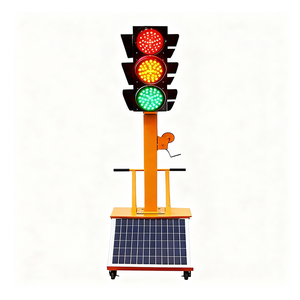 Semáforos Solares, Sinais de Trânsito Eleváveis, Semáforos Móveis Temporários para Passadeiras Escolares - Product Image 5