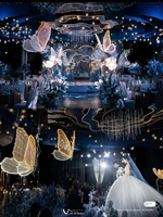 Lustre Moderne de Luxe Simple Papillon Mariage Lampe Acrylique Or Lustre Chambre