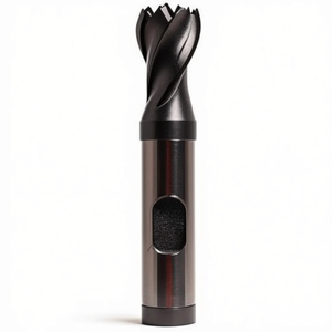 Ttake Hss Co Milling Cutter Ta1414 TiAln Coated 30 Degree Helix Short For Slots 2 Cutting Edges With Weldon Shank - Product Image 2