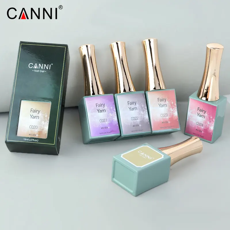 CANNI Gel Nagellack Kit 16ml Nagellack Cat Eye UV Gel Holo graph Glitter OEM/ODM Farbe Nail Art Kit 6 teile/satz