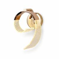 Lampe murale LED spirale en aluminium doré de luxe italienne tendance 2026 pour la décoration moderne des hôtels et des chambres à coucher