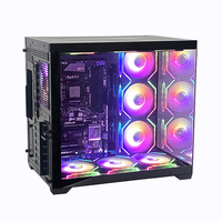 PCOOLING Boîtier Pc pleine tour avec fonctionnement silencieux Intérieur spacieux pour composants haut de gamme et design de flux d'air optimisé