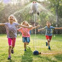 2026 Fusée à eau lanceur de simulation à jet ascendante, jouet en plastique pour jeux de plein air, plage, piscine et pelouse
