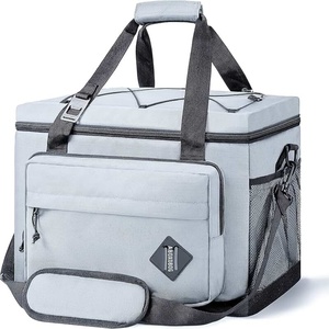 Sac à déjeuner réutilisable gratuit pour la préparation des repas des adultes, pour hommes et femmes / Grand sac isotherme à déjeuner étanche avec boîtes à déjeuner isolées - Product Image 3