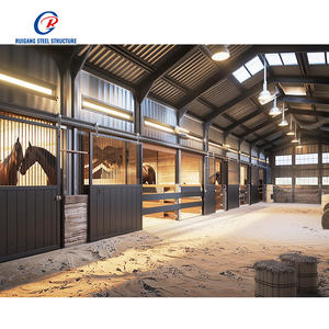 Grange pour ferme d'élevage de bovins Moutons Grange à chèvres Structure en acier préfabriquée Hangar d'élevage de vaches et de chevaux - Product Image 1