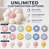 Coussin en peluche fleur bohème original, cadeaux promotionnels, jouet en peluche personnalisé, jouet en peluche en gros, peluche OEM ODM avec logo