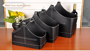 Cesta de Almacenamiento Organizadora de Regalos de Cuero Monocromática, Venta al Por Mayor, Personalizable - Product Image 2
