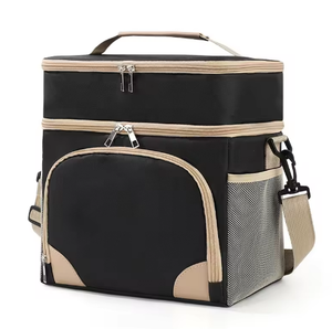 Sac isotherme double couche grande capacité personnalisable pour extérieur avec bandoulière - Product Image 1