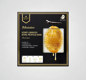 Masque en feuille JMSOLUTION Honey Luminous Royal Propolis, masque coréen premium antioxydant éclaircissant, hydratant et élastique pour le visage - Product Image 2