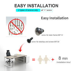 Metal Frame Manager <strong>Desk</strong> Table Modern Luxury Office Furnture <strong>L</strong> <strong>Shape</strong> Executive <strong>Desk</strong> - Product Image 6