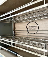 Cesta De Elevador Direto Da Fábrica Puxe A Cesta Com Bandeja De Água Cesta De Arame 304 De Aço Inoxidável