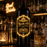 Présentoir à liqueurs Longstargift, vitrine de boissons haut de gamme, étiquette de bouteille de vin LED avec logo personnalisé