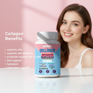 Capsule de beauté anti-âge multi-effets enrichie en collagène, <span class=keywords><strong>acide</strong></span> <span class=keywords><strong>hyaluronique</strong></span> et vitamine C, idéale pour adultes - Product Image 3