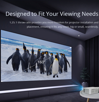 Mini Proyector Portátil WiFi de Doble Banda con Android 9, 3500 Lúmenes, 1080P, Ideal para Cine en Casa