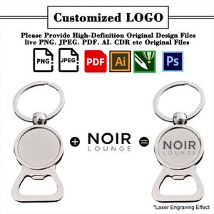 Porte-clés personnalisés en gros avec logo pour bars, hôtels, événements promotionnels, cadeaux d'entreprise, porte-clés en métal vierge - Product Image 3