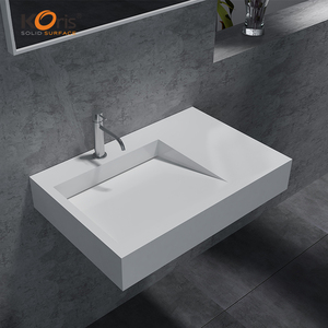 Lavabo <span class=keywords><strong>de</strong></span> salle <span class=keywords><strong>de</strong></span> bain en acrylique à surface solide <span class=keywords><strong>de</strong></span> conception moderne OEM Koris - Product Image 6
