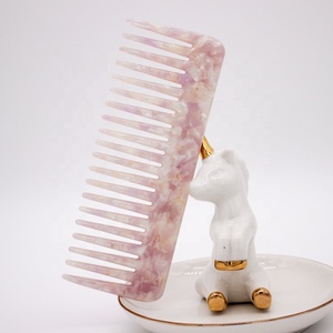 CANYUAN Bán Hot Hàn Quốc Kích Thước Lớn Cellulose Acetate Tóc Lược Chất Lượng Cao Lược Cho Phụ Nữ Biểu Tượng Tùy Chỉnh Lược - Product Image 5