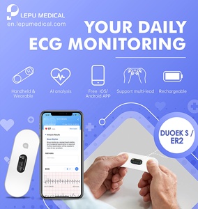 เครื่องบันทึกคลื่นไฟฟ้าหัวใจแบบพกพา ECG/EKG ชนิดสวมใส่ได้ตลอด 24 ชั่วโมง พร้อมระบบวิเคราะห์ด้วย AI รุ่น DuoEK S เครื่องตรวจคลื่นไฟฟ้าหัวใจแบบพกพา อุปกรณ์ตรวจคลื่นไฟฟ้าหัวใจแบบเคลื่อนที่ - Product Image 3