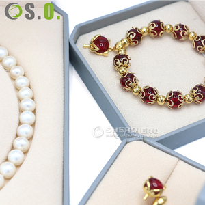 Estuche de Joyería Shero Elegante y Lujoso con Núcleo de Plástico Premium y Ribete de Encaje, Color y Tamaño Personalizables para Exhibición de Joyería Fina - Product Image 6