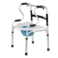 BQ804C Commode Chaise Toilette Portable Pliant Commode Fauteuil Roulant Douche Désactiver Chaises pour Salles De Bains