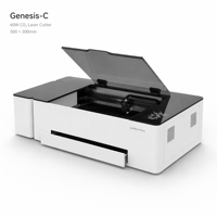 Machine de découpe et de marquage au laser CO2 60W 500x300mm, gravure cylindrique, grave le verre/l'acrylique/le cuir/le MDF, pour atelier de travail du bois