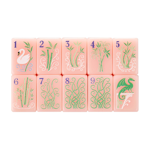 Juego de Mahjong Americano de Lujo Pink <span class=keywords><strong>Paris</strong></span>, 4 Capas, Fichas Acrílicas, 160 Piezas, Ecológico, Duradero, Portátil, Diseño Personalizable - Product Image 3