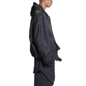 하이 퀄리티 사용자 정의 겨울 코트 대표팀 Ma-1 남성 폭격기 재킷 봄버 레이싱 블랙 재킷 - Product Image 5