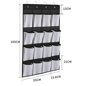16 Grid Non-woven Hanging Bag <b>Shoes</b> Behind the Door Buggy Bag Outdoor Camping Tent Small Items Hanging <b>Storage</b> Bag - Product Image 5