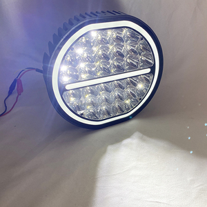 Nouveauté 2026 : projecteur de travail sans vis 9 pouces 185W, double couleur, avec DRL et <span class=keywords><strong>LED</strong></span> de direction, projecteur rond pour conduite tout-terrain - Product Image 2