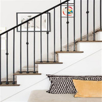 Marches d'escaliers en fer forgé, commerce extérieur/conception de balustrade d'intérieur