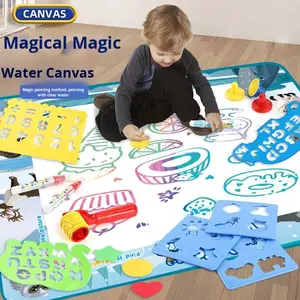 Tapete de Pintura Mágica Reutilizable, Manta Educativa para Gatear para Bebés, Lienzo Grande para Dibujar Grafitis, Juguete Lavable para Niños - Product Image 3