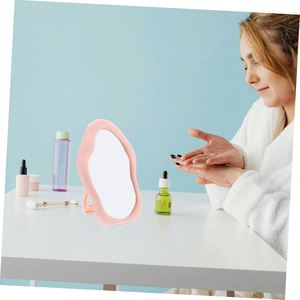 Wave <b>Mirror</b> with Irregular Border - Versatile Vanity <b>Mirror</b>, Wall Mountable or Tabletop Stand, Handcrafted Design - Product Image 6