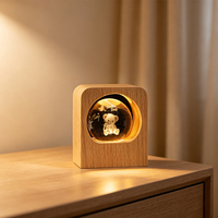 Bâtiment du système solaire lumineux boule de cristal 3D de table pour petite amie étudiant boule de verre veilleuse décoration cadeau d'anniversaire