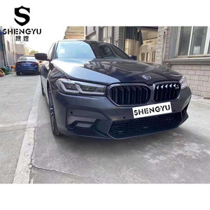 Los parachoques de coche incluyen guardabarros de rejilla de falda lateral de tubo de escape de labio trasero para <span class=keywords><strong>BMW</strong></span> 5 Series G30 G38 <span class=keywords><strong>2021</strong></span> + actualización a estilo M5 - Product Image 5