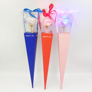 Galassia Rosa Radiante di Cristallo Oro Rosa Luminosa Rosa Luce di Rosa Luce di Regali di Fiori <span class=keywords><strong>per</strong></span> gli ospiti Fidanzate Promozione con la Scatola - Product Image 4