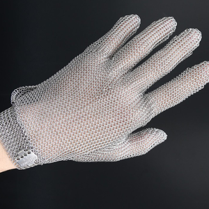 Gants de protection en maille métallique en acier inoxydable anti-coupure respirants pour la manipulation des fruits de mer et l'abattage – Offre Spéciale - Product Image 6