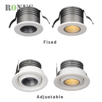 Spot encastré moderne 12V 1W COB pour armoire, anti-éblouissement, orientable, mini downlight LED 3W