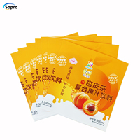 Étiquette d'emballage rétractable blanche à ombrage élevé à impression personnalisée pour bouteille de jus de fruits 300ml 550ml 750ml Étiquette à manchon rétractable pour boissons