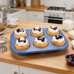 <span class=keywords><strong>Teglia</strong></span> Antiaderente <span class=keywords><strong>in</strong></span> Acciaio al Carbonio MIXWARES, <span class=keywords><strong>Blu</strong></span> Cielo Stellato, per Arrosti, Biscotti, Torte e Muffin - Product Image 2