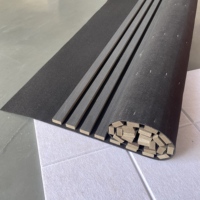 Panneau en forme de vague en MDF plaqué bois imprimé en 3D Panneau mural acoustique incurvé flexible et incurvé