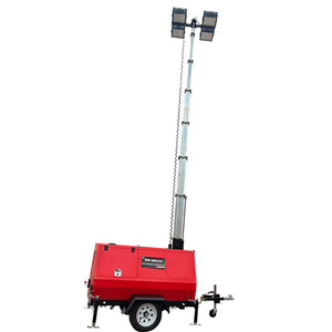 Di chuyển 4*1000W thủy lực nâng tháp ánh sáng với thế hệ cho chiếu sáng xây dựng ngoài trời - Product Image 5