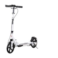 Trottinette à pédales pour enfants, deux roues pliables, roues en PU, hauteur réglable, 6-18 ans, usage extérieur en ville, extension arrière